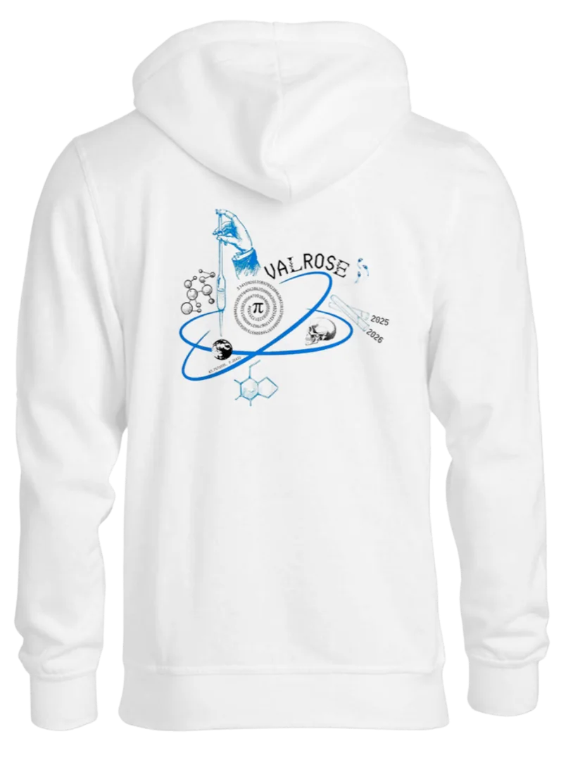 Pull collector 2025-2026, Blanc, dos