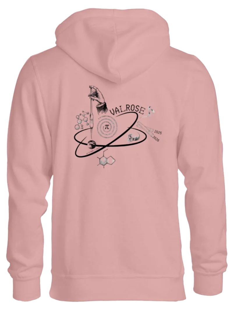 Pull collector 2025-2026, Rose saumon, dos